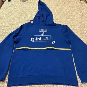 The Office Blue Hardcore Parkour Hoodie size M - new without tags
